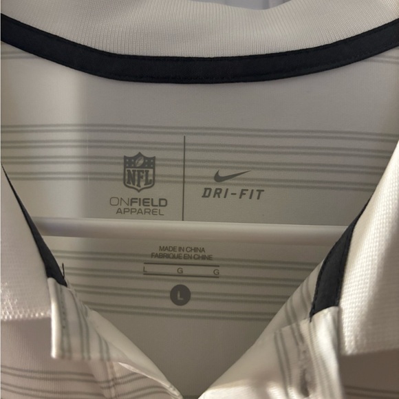 Tennessee Titans White Striped Polo Shirt - Picture 2 of 2